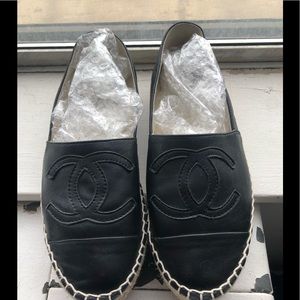 Black CHANEL espadrilles size 39